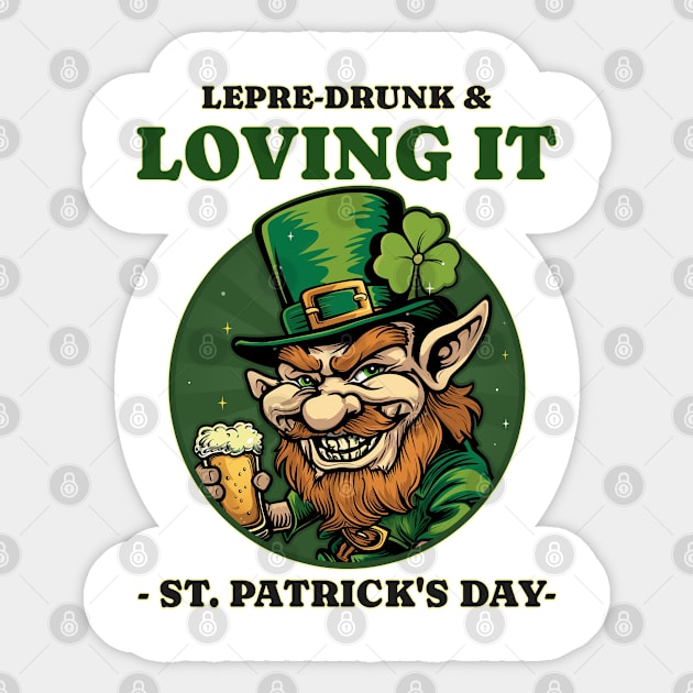 Lepre Drunk Leprechaun Sticker by SkullTroops